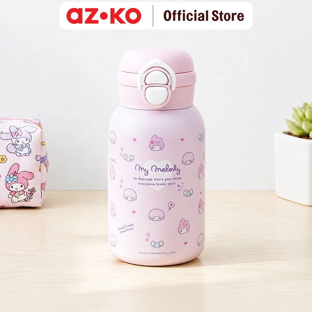 AZKO Sanrio Botol Vacuum Flask Stainless Steel 316 500 ml Vacuum Flask Bottle Botol Vakum Thermal Insulated Drink Container Travel