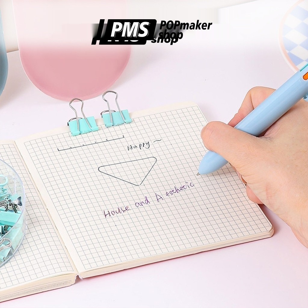 POPmaker shop set alat tulis lengkap pensil penghapus penggaris cutter untuk anak sekolah mahasiswa praktis H1042 COD - Gambar 3