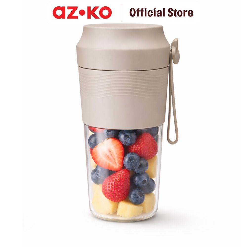 AZKO Kris Blender Portabel 300 ml 50 Watt Food Blender Mesin Penghalus Electric Blending Machine Mixer Dapur Smoothie Maker - Gambar 2