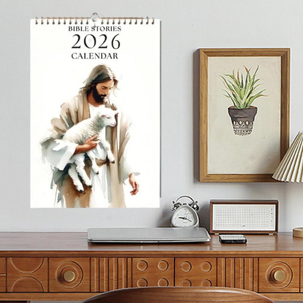 2026 Christian Bible Calendar Wall Calendars Bible Story Religious Wall ...