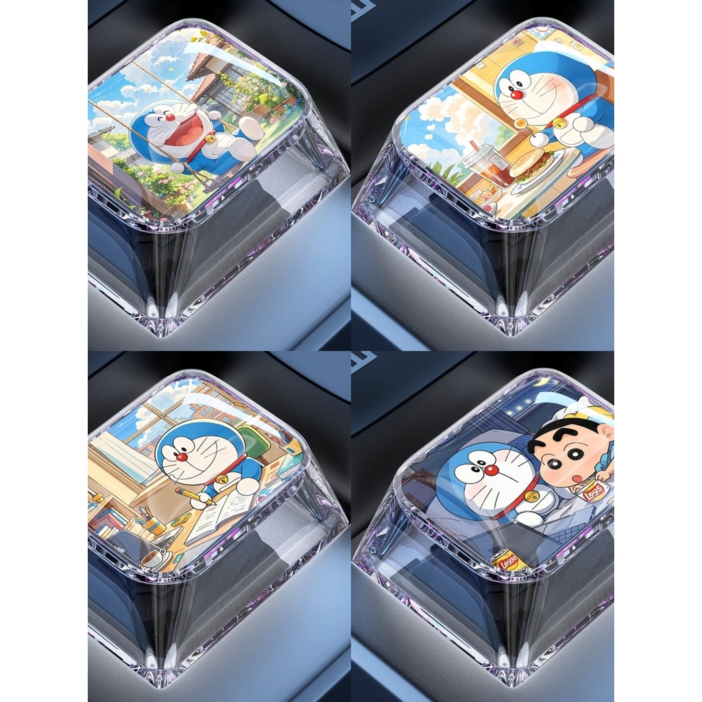 keycaps custom keycaps Ctrl Keycap Single Doraemon win Blue Fatty ...