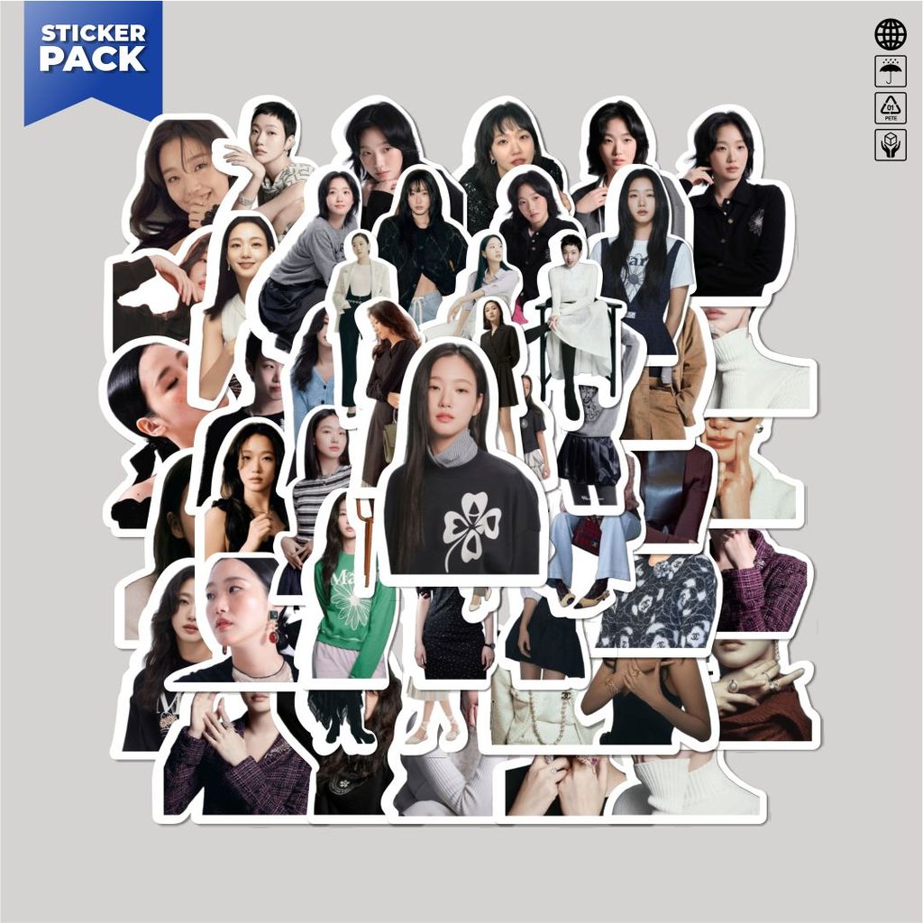 HP [100PCS] KIM GOEUN Aesthetic Vinyl Waterproof Stickers Laptop Book ...