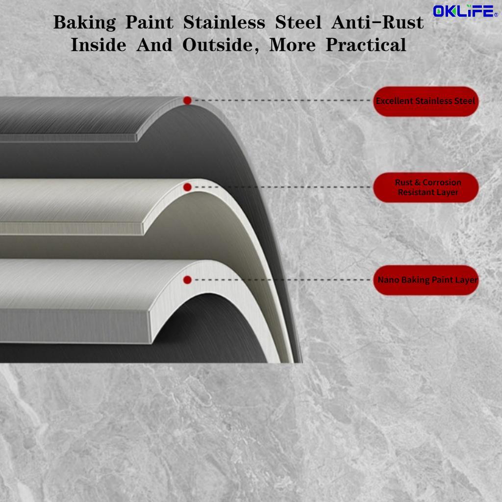 Waterproof Anti-Rust Stainless Steel T Bar Towel Rack Freestanding Desktop Towel Stand Stable Base Towel Holder view 9