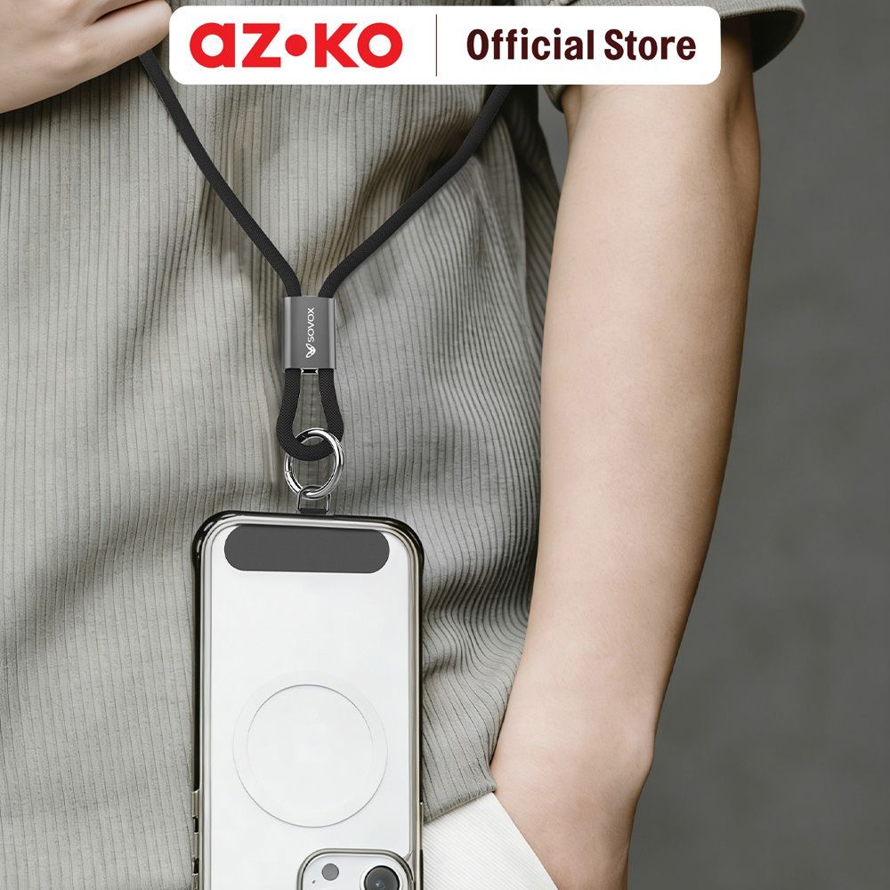 AZKO Sovox Kabel Charger Phone Strap Type-C To Type-C 240 Watt 1.5 Meter - Hitam Fast Charging Kabel HP Braided Cable Aksesoris Gadget Pengisi Daya - Gambar 3