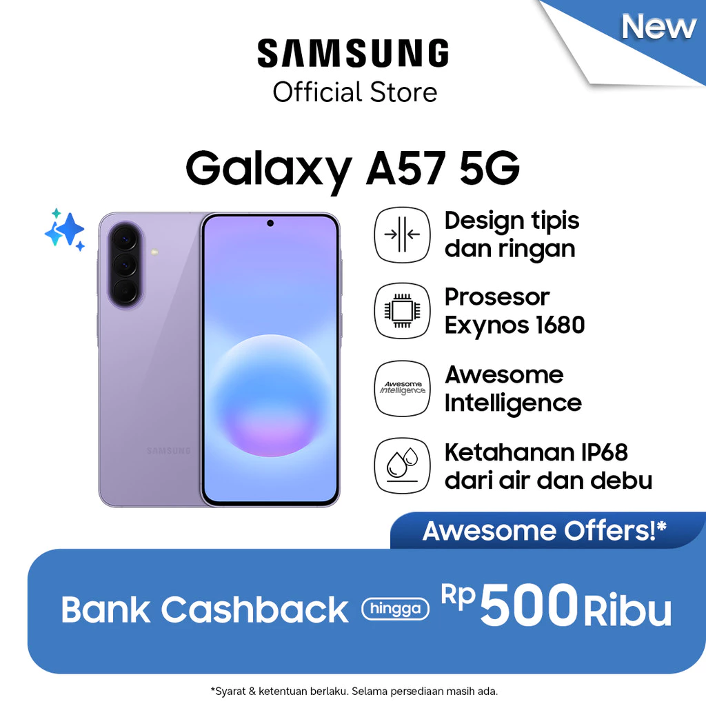 Samsung Galaxy A57 5G 12/256GB - Awesome Lilac