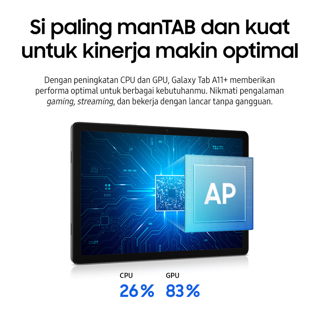 Samsung Galaxy Tab A11+ Wifi 6/128GB - Gray - Gambar 3