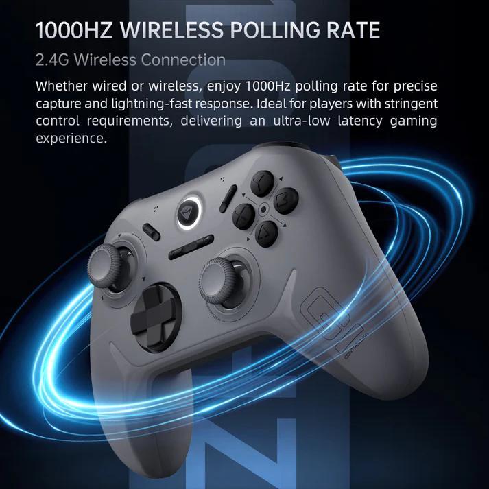 MACHENIKE G1 / G-1 Wireless Gaming Controller Tri Mode Connection Gamepad Joystick 1K Polling Rate Hall Effect Trigger - Gambar 2