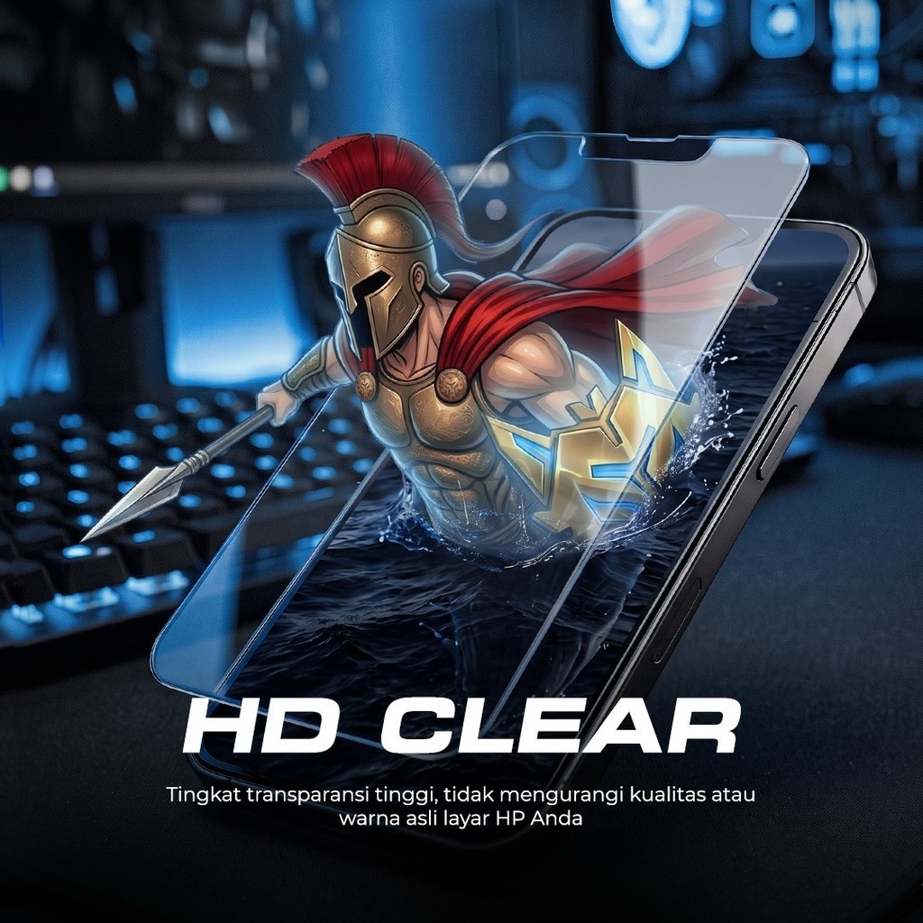 Atlas Gear Hydrogel Clear HD Matte Screen Protector Nano Self Healing Anti Gores Bening Anti Shock Proof All Type HP - Gambar 3