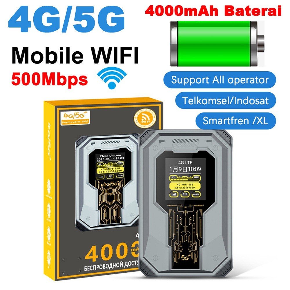New Product 500Mbps 4000mAh Mobile Wi-Fi Router 4G 5G Wireless Routers ...
