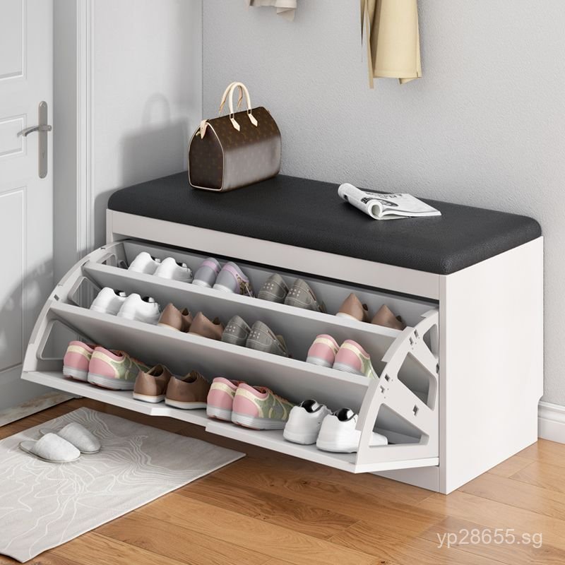 Shoe Changing Stool Narrow Shoe Rack Can Sit24Integrated Entryway17cm ...