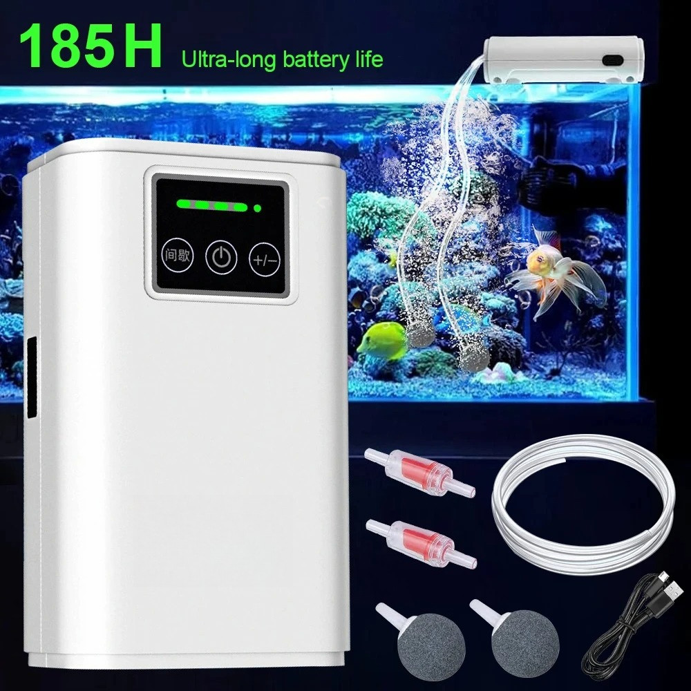 Fish Tank Oxygen Pump Charging Dual-Purpose Air Pump Usb Lithium ...