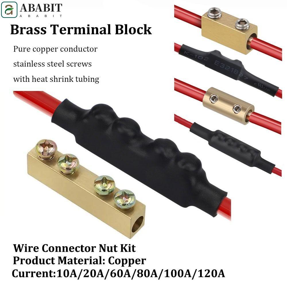 ABABIT Electrical Wire Connector, with Heat Shrink Tubing 10/20/60A ...