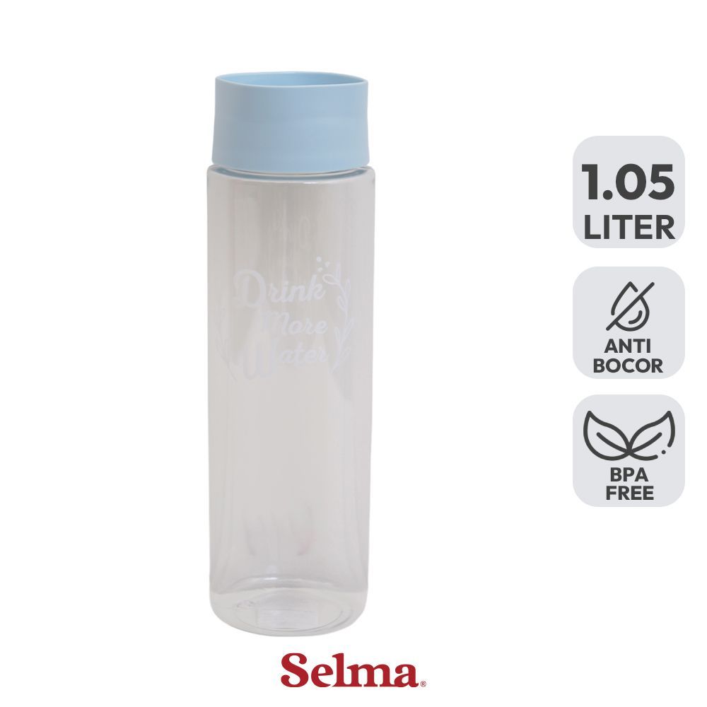 Selma Perry Botol Minum Plastik 1.05 Liter - Biru Drinkware Hydration Gear Travel Bottle Outdoor Flask