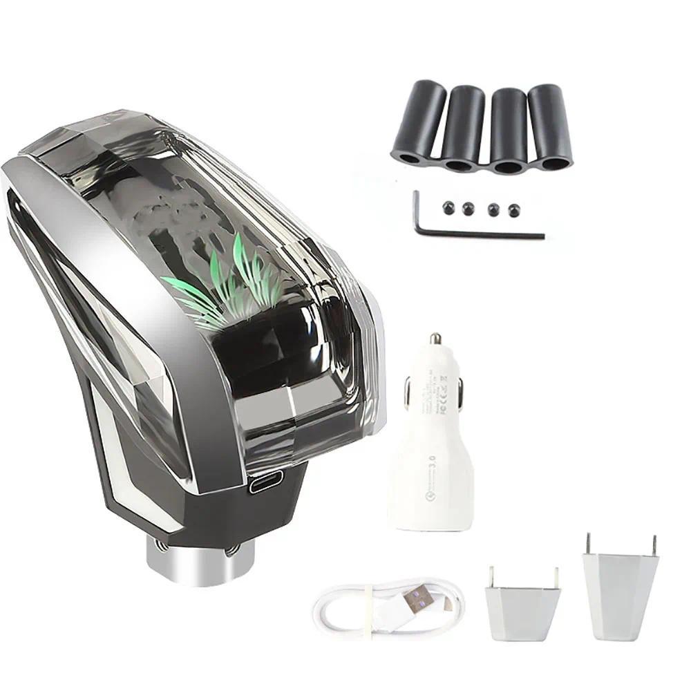 Modification Crystal Gear Shift Head LED Touch illuminated Seven Color ...