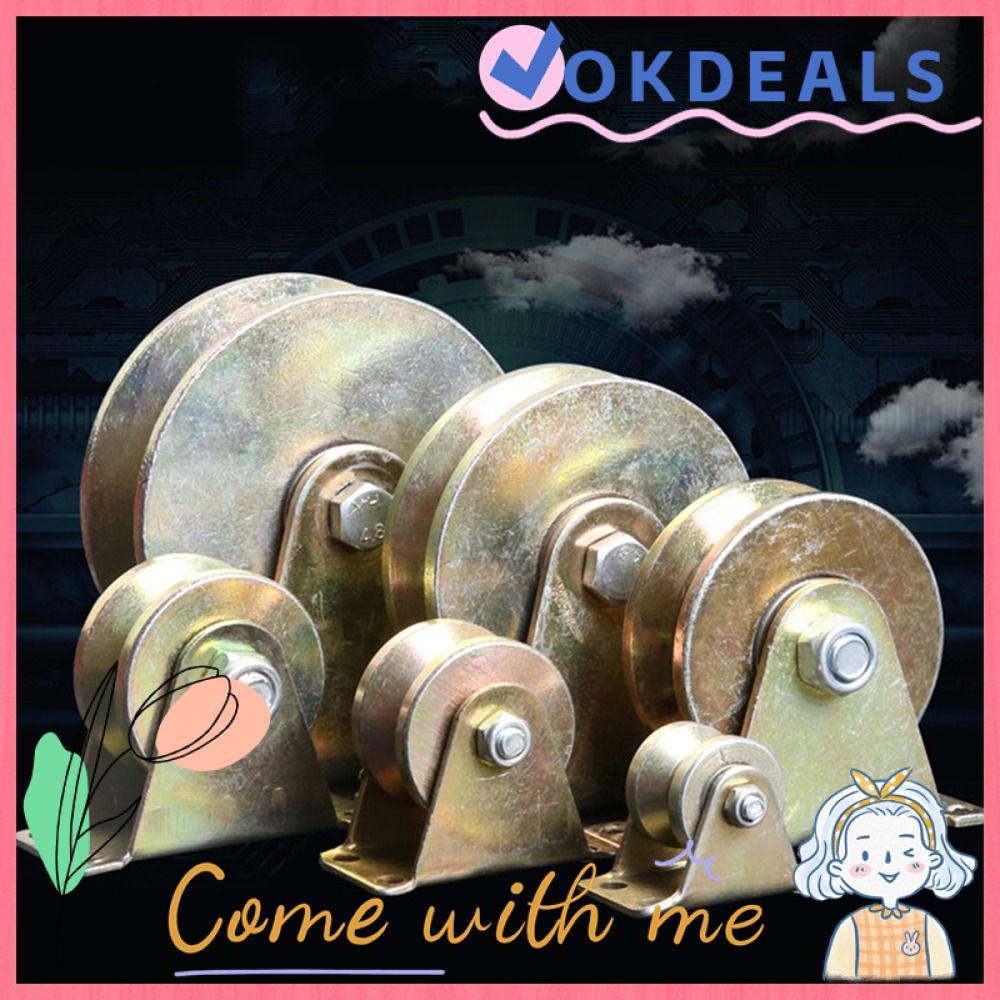 Heavy-Duty Sliding Gate V-Wheel Pulley – 440 Lbs Capacity, 45# Steel, Double Sealed Bearings For Inverted Track Systems (4-Pack)