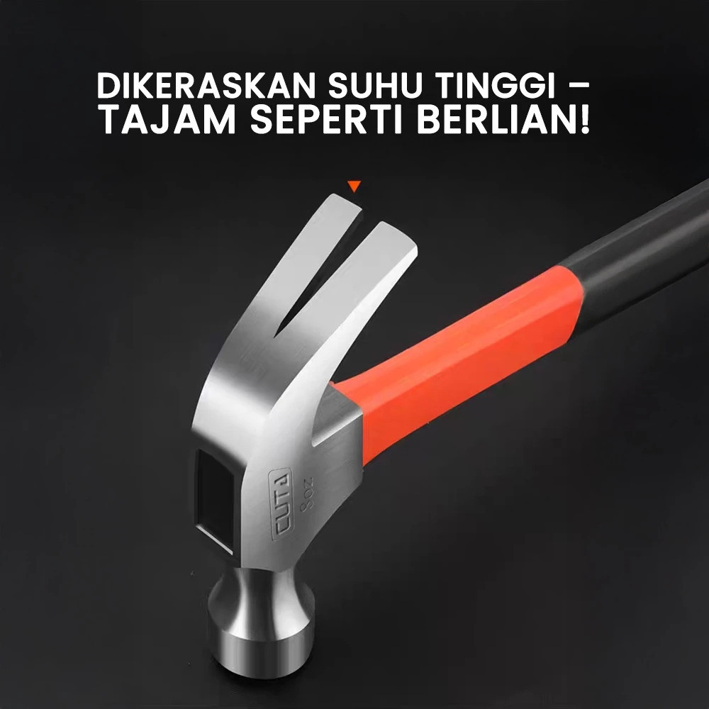 GAGANG PANJANG / PALU KAMBING BESI GAGANG KARET 8oz - Gambar 4