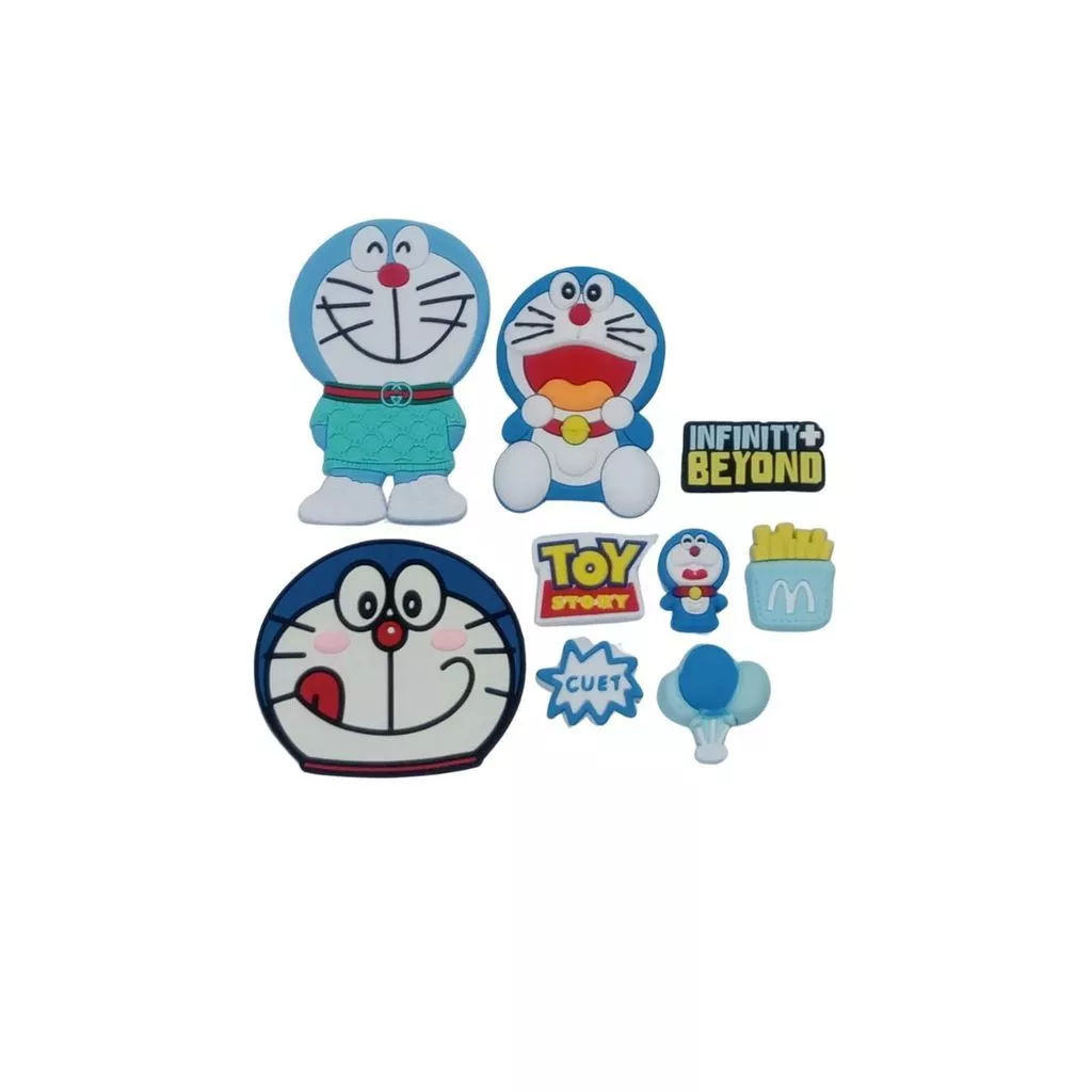 Case Samsung A11+ 11" S6Lite 10.4" A8 10.5" A9 8.7" A7LITE 8.7" Doraemon Full 3D Sticker 360 Degree Leather Tab Case Auto Sleep - Gambar 2