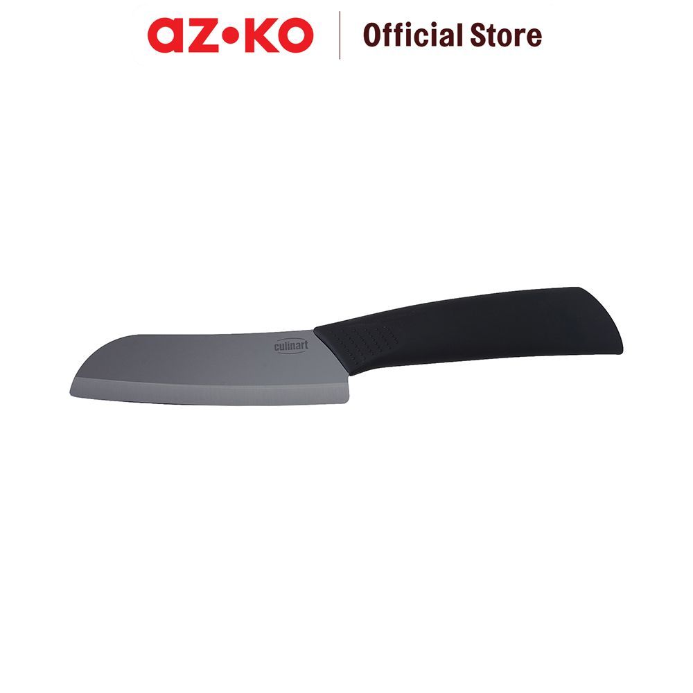 AZKO Culinart Shiny Pisau Santoku 24.4 cm - Hitam Japanese Slicer Chef Cutter Alat Iris Slicer Dapur