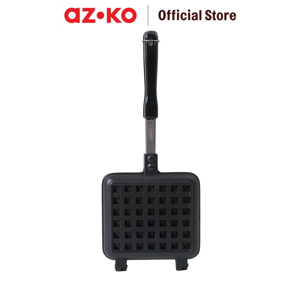 AZKO Culinart Cetakan Waffle Square Single Aluminium Die-Cast - Abu-Abu Cetakan Waffle Grill Waffle Pembuat Waffle - Gambar 3