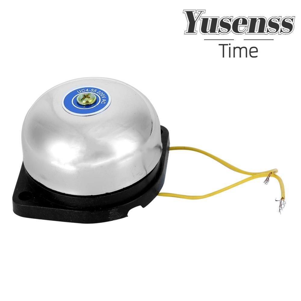 YUSENSS Fire Alarm Gong, No Spark Stainless Steel Electric Bell, Time ...