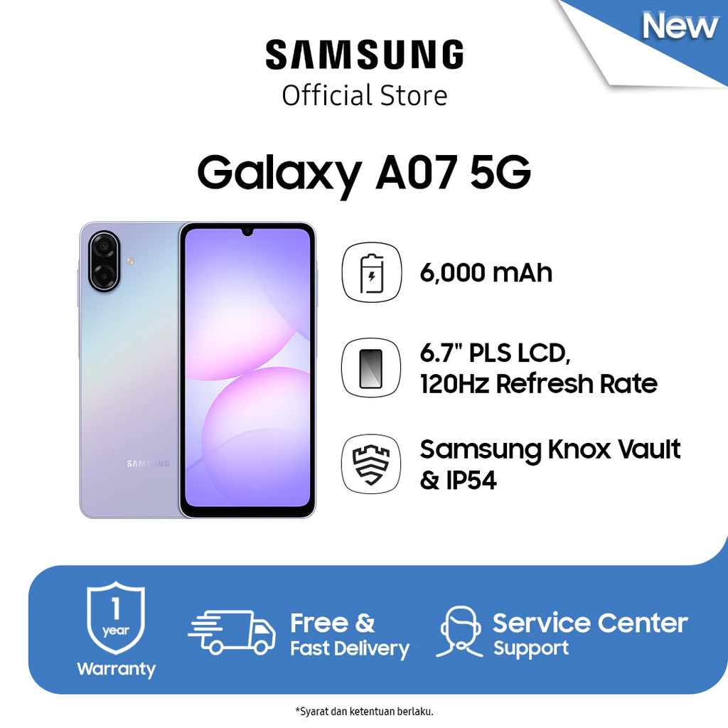 Samsung Galaxy A07 5G 6/128GB - Light Violet