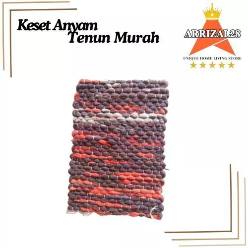 Keset Kain Anyam Tenun Murah 30x40cm Anti-Slip
