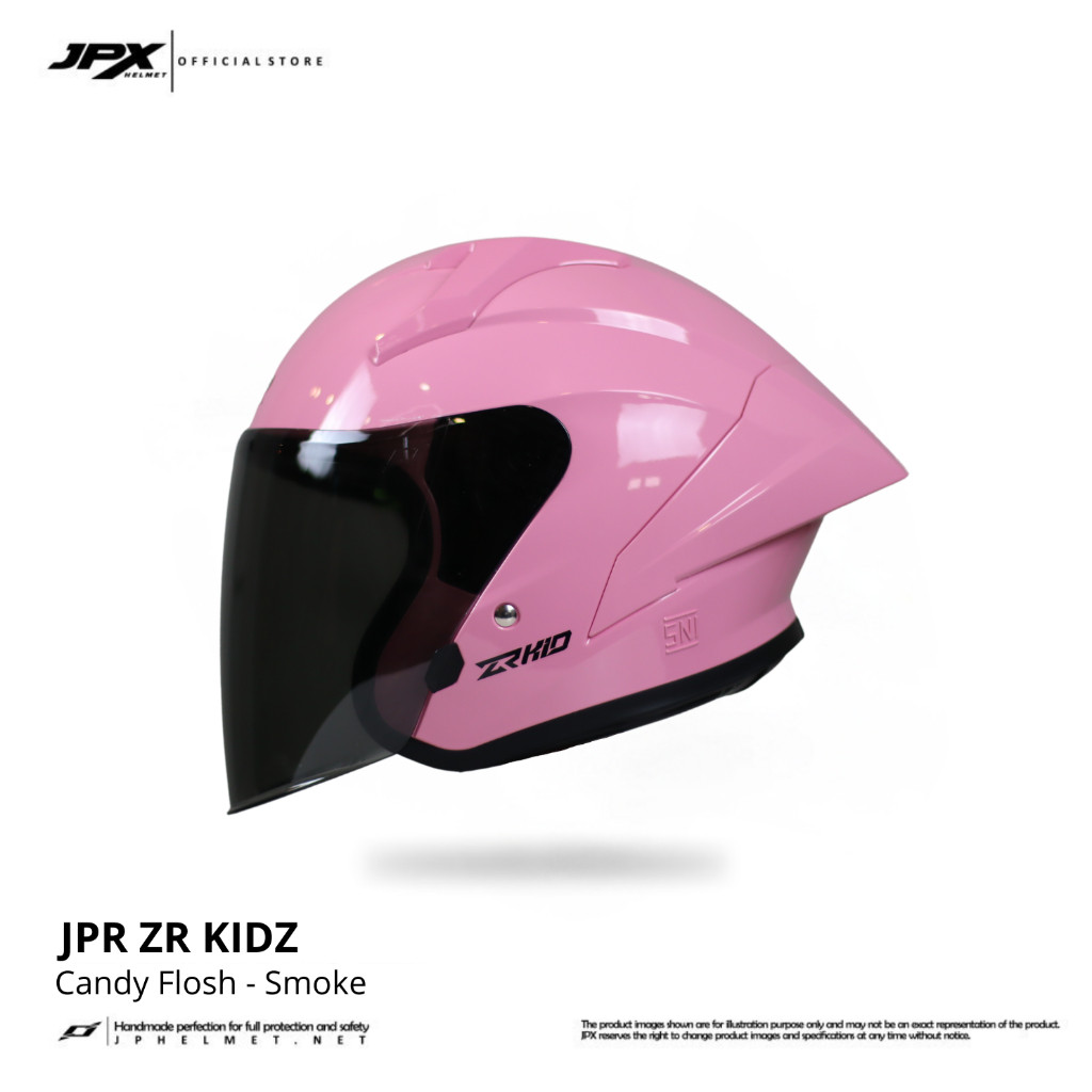 Helm Halfface JPR ZR Kidz Original Full ABS SNI - Candy Flosh