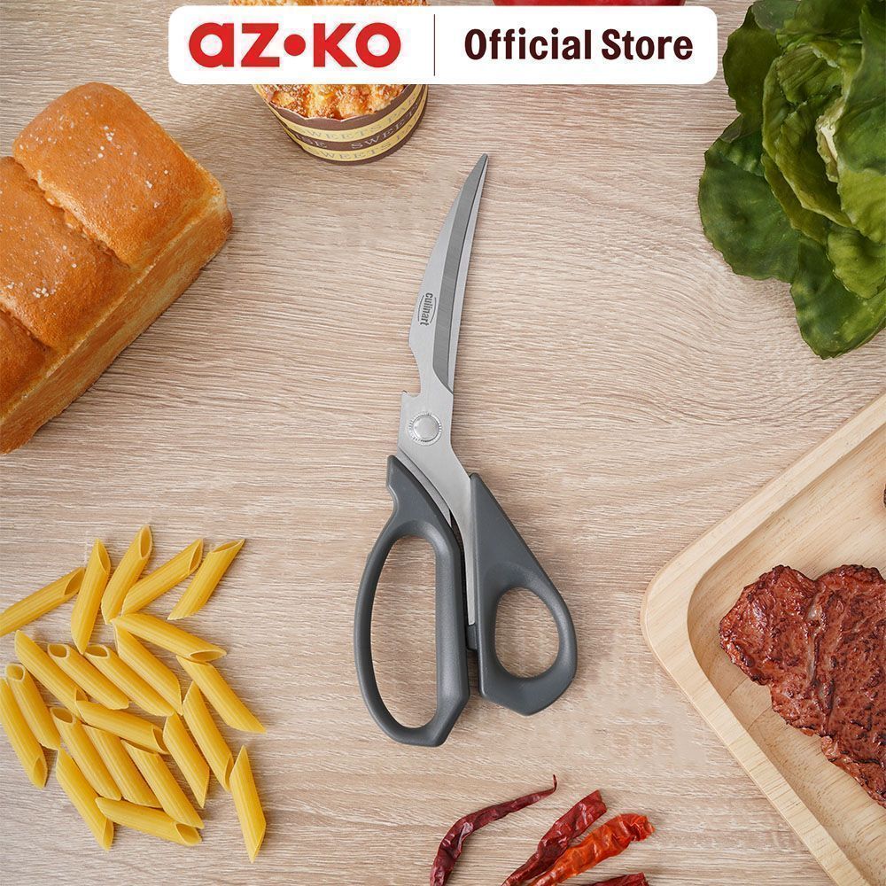 AZKO Culinart Gunting Dapur Premium Ap-L - Hitam Kitchen Shears Scissors Dapur Gunting Masak Pemotong Makanan - Gambar 2
