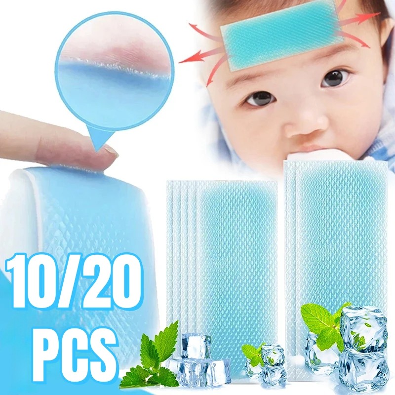 10/20Bags Summer Adult Low Temperature Sticker Headache Sticker Ice Gel ...