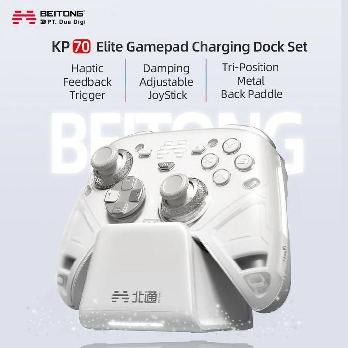 BEITONG Wireless Magnetic RGB Charger Dock Auto On Off - Gambar 2