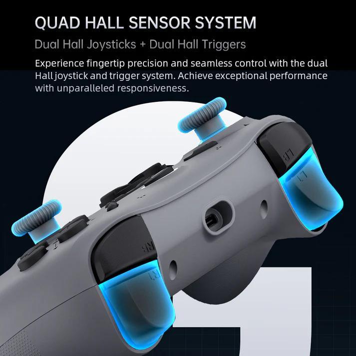 MACHENIKE G1 / G-1 Wireless Gaming Controller Tri Mode Connection Gamepad Joystick 1K Polling Rate Hall Effect Trigger - Gambar 3