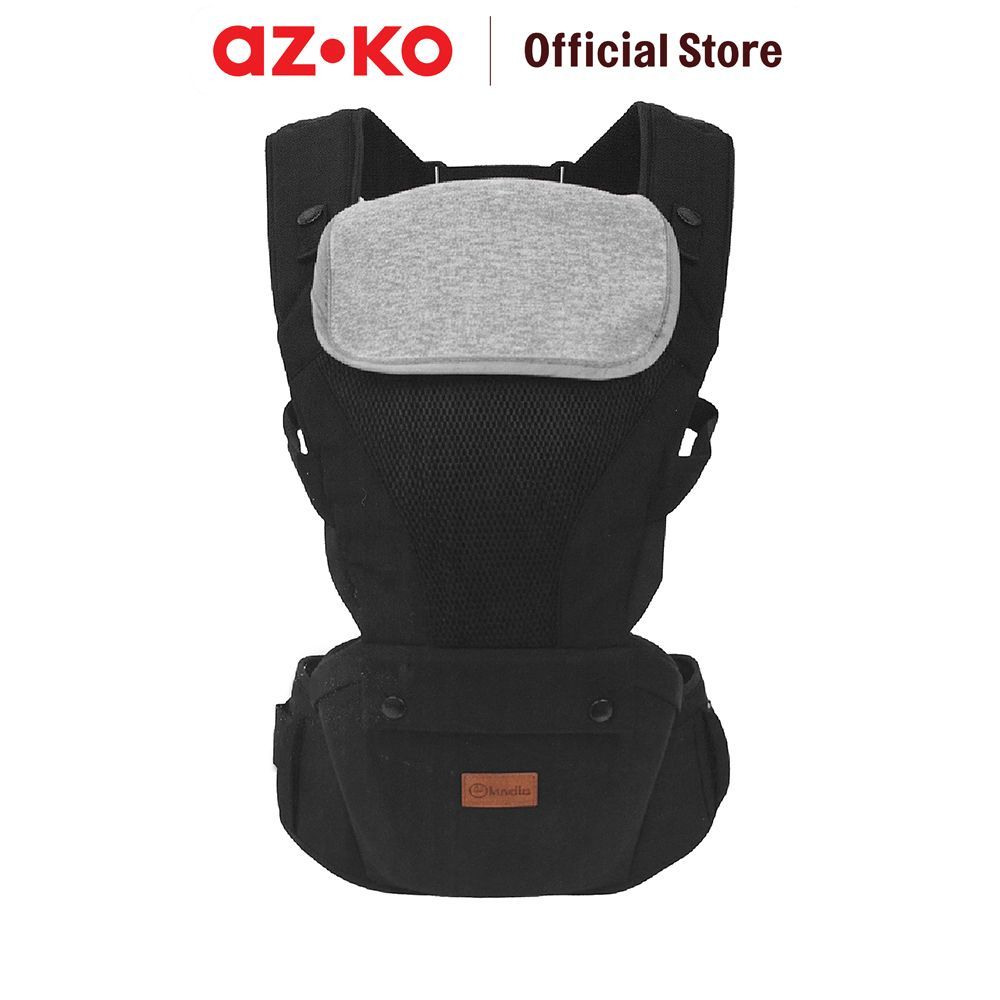 AZKO Kindla Gendongan Bayi Swivel Buckle 6 in 1 - Hitam Baby Carrier Hip Seat Carrier Gendongan Bayi Infant Carrier Gendongan Hip Seat