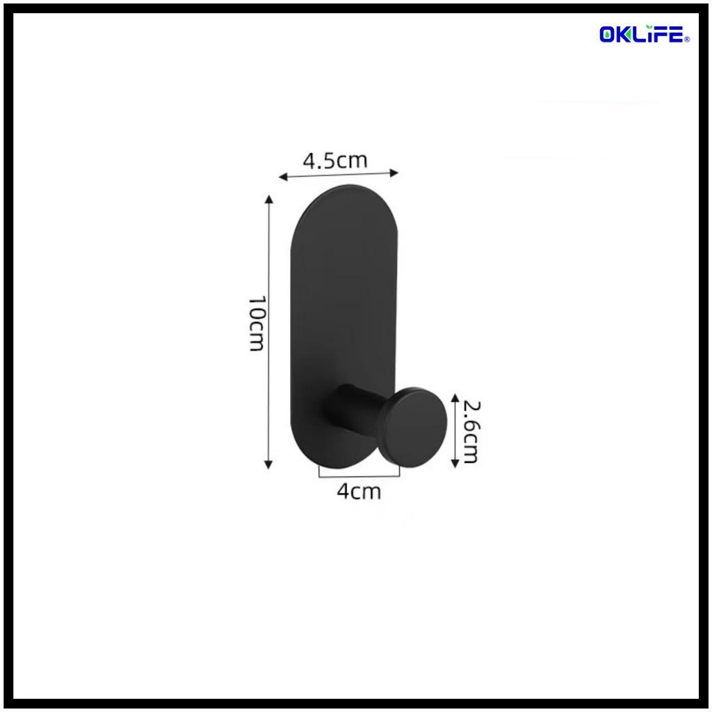Self‑Adhesive Bathroom Hardware No Drill Towel Bar Paper Holder Towel Ring Hook Home Bathroom Supply view 10
