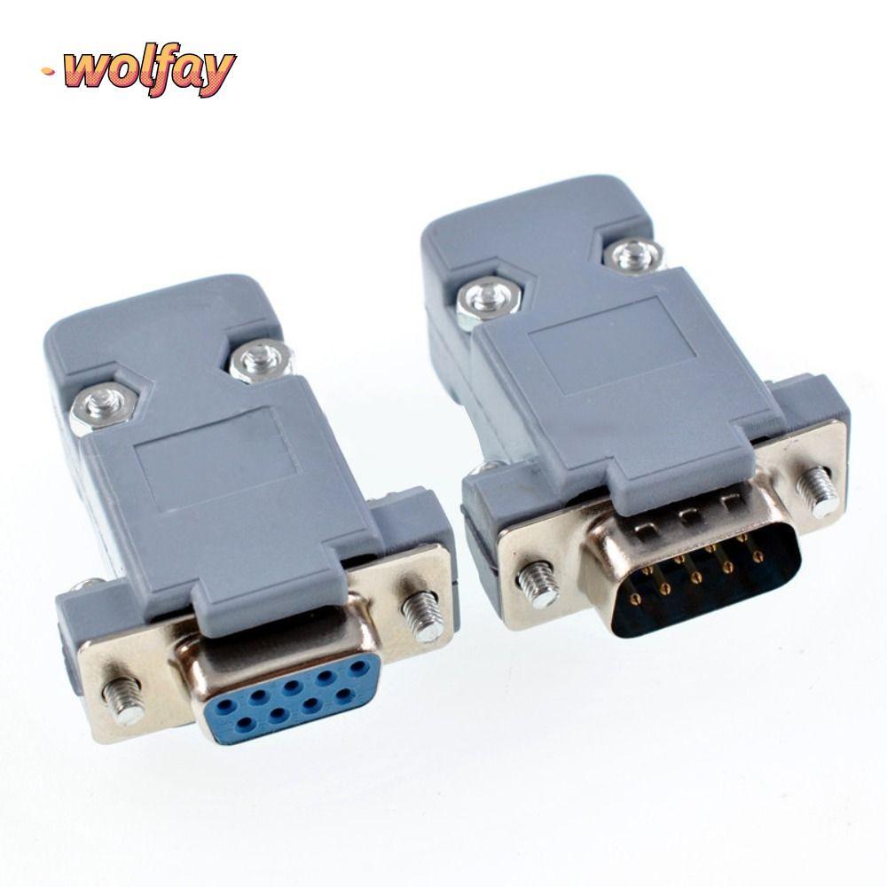 YOLANDA 9 Pin Jack Socket, Protective With Plastic Shell DB9 D-sub ...