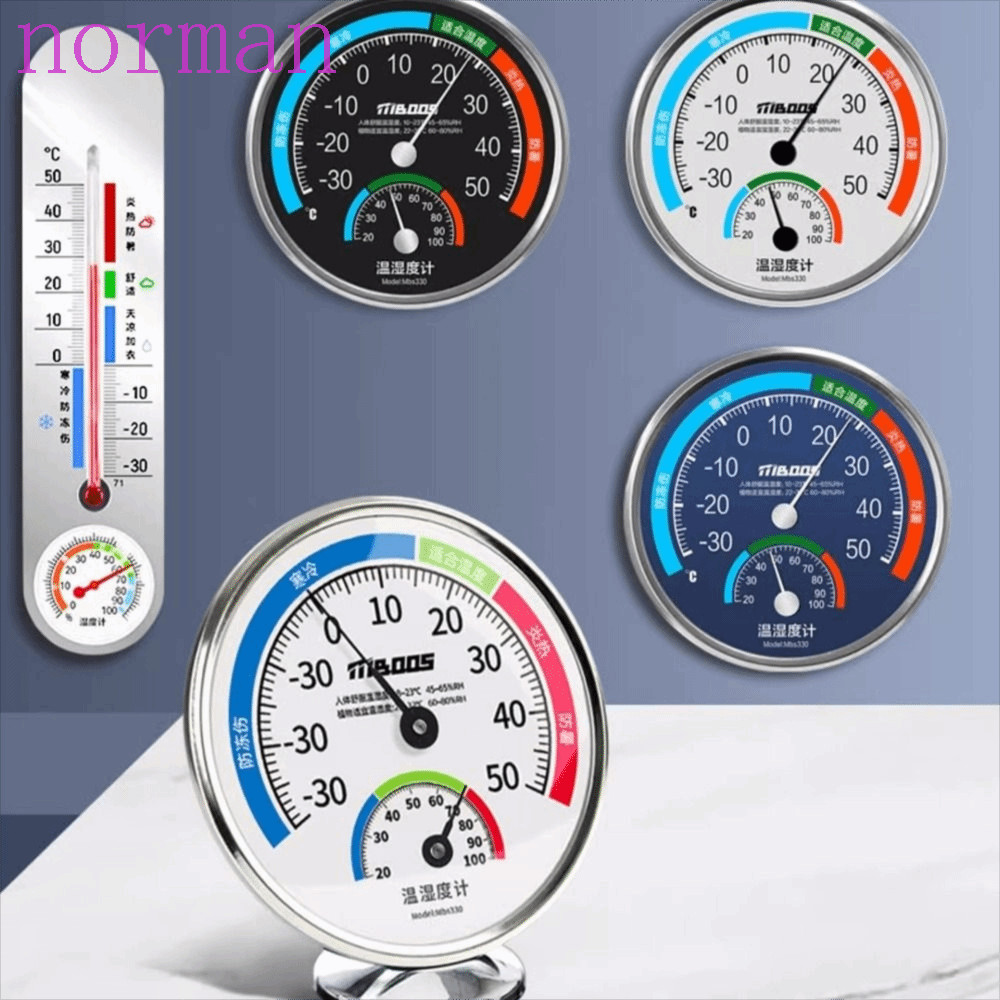 NORMAN Humidity Temperature Meter, Battery-Free Precision ...