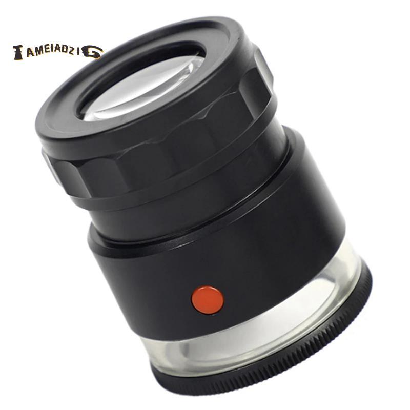 10X Stand Measuring Magnifier Scale Loupe LED and UV Lights Illuminated ...