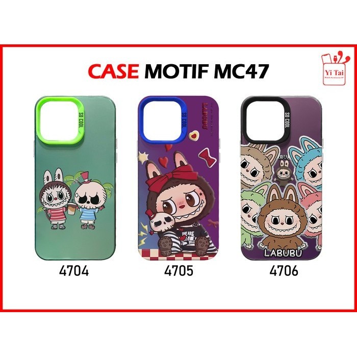YI TAI - MC47 Case Motif Labubu Xiaomi Redmi A7 Pro 4G Note 15 4G 5G 15 Pro 5G 15 Pro Plus 5G Poco C81 Pro - Gambar 2