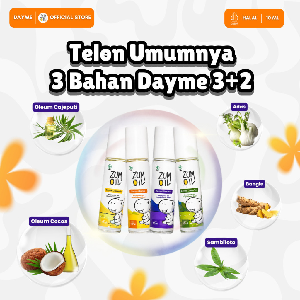 Zumoil Dayme - Minyak Telon Bayi Wangi Harum Roll On Aroma Berry Manis - Gambar 2