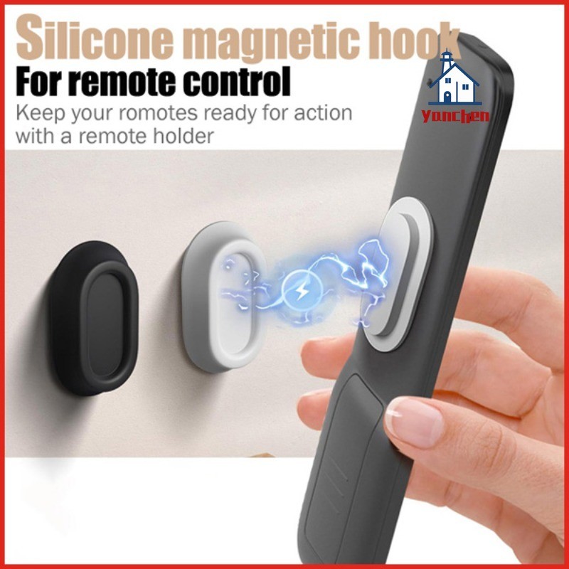 Powerful Silicone Magnetic Remote Control Wall-mounted Storage Holder ...