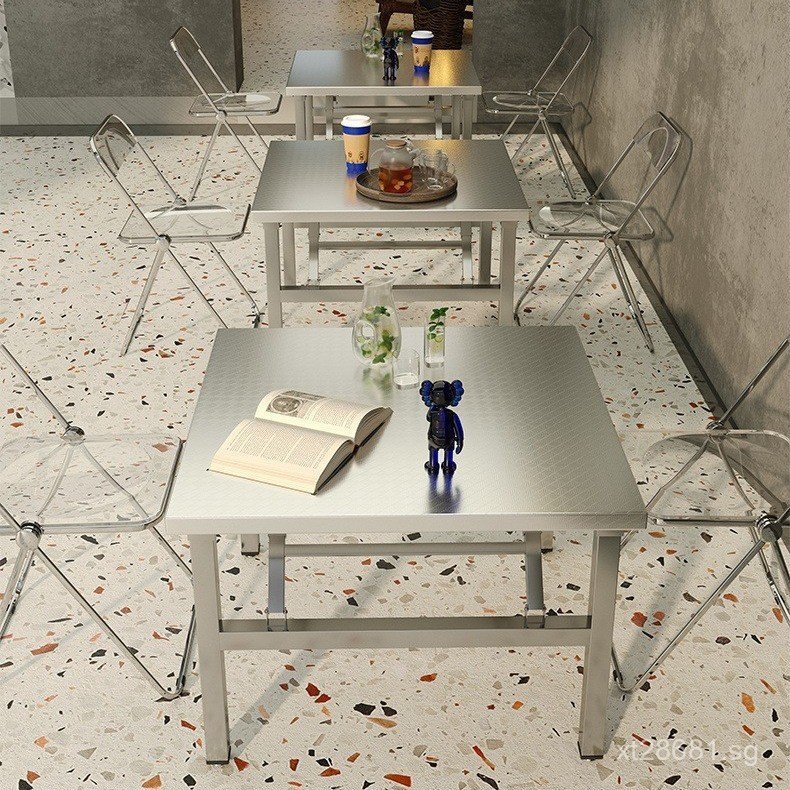 Portable Stall Table Small Square Table Commercial Folding Table Night ...