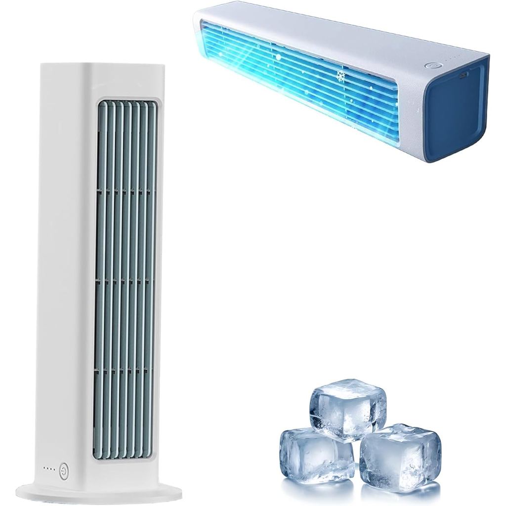 Ventilateur Mural/bureau Breezamax - Silencieux, Rechargeable, Oscillation, Télécommande (blanc)