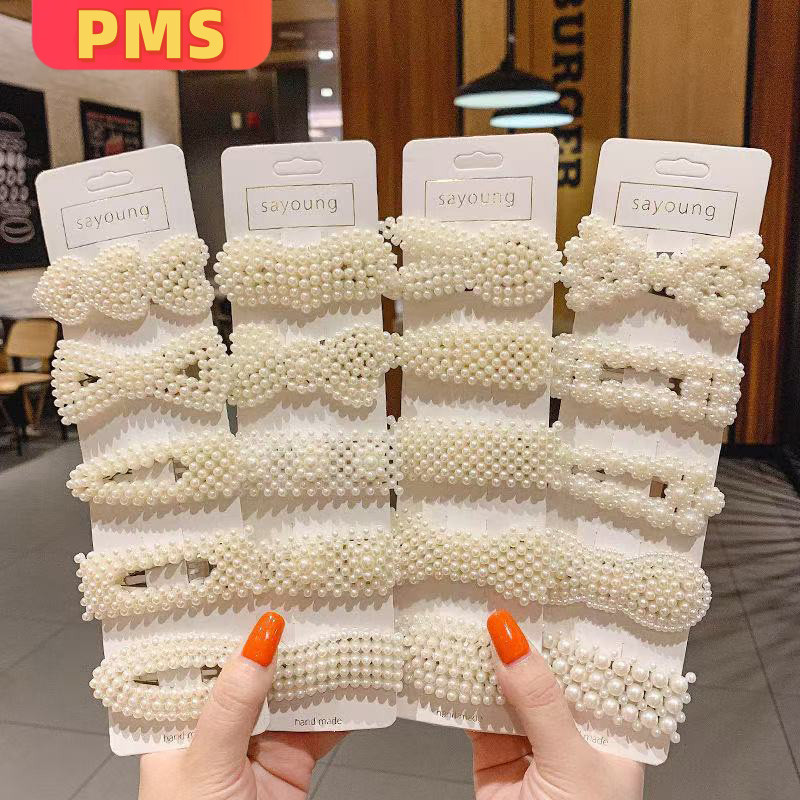 Jepit Poni Mutiara Wanita Elegan Fashion COD