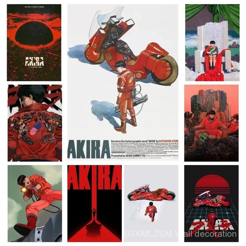 Vintage style decorative canvas painting AKIRA Science Fiction Animated ...