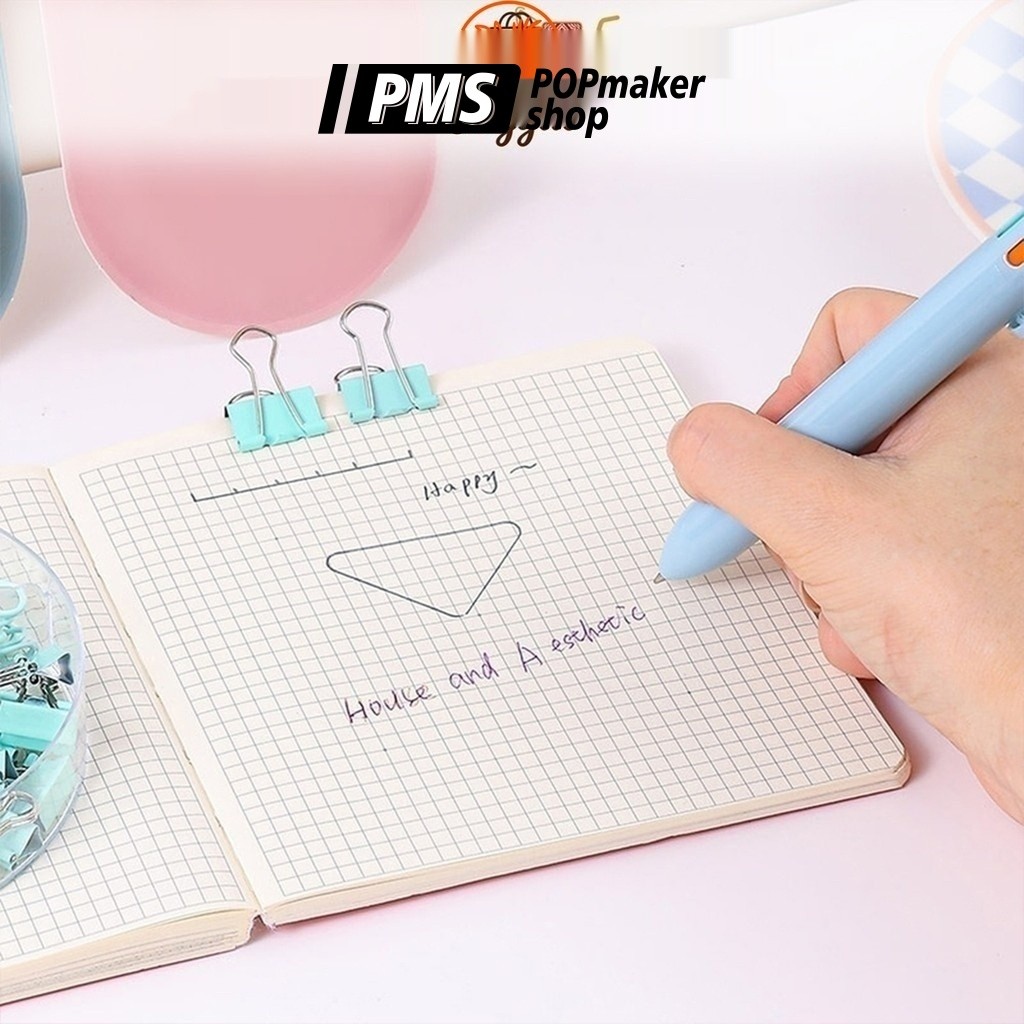PoPmaker shop alat tulis sekolah anak lengkap warna cerah ringan tahan lama praktis untuk belajar harian hadiah H1042 COD - Gambar 3