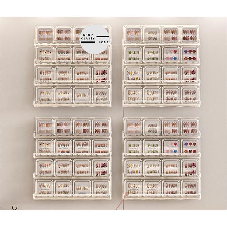 Shopclassyhome Multi-layer wall-mounted display rack for armor nail no ...