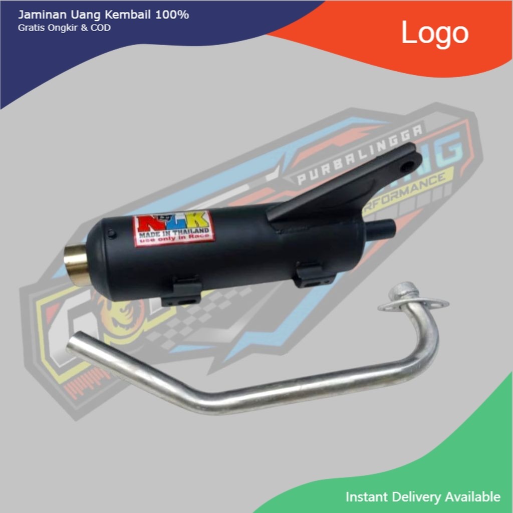 EKZOS NLK STD STANDARD CUTTING 26mm exhaust for Click v1 Click v2 Nmax ...
