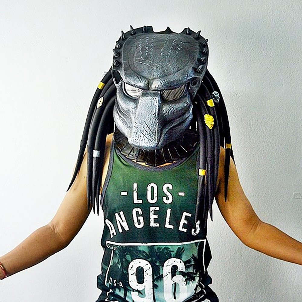 Alien vs. Predator Latex Headgear Halloween Horror Mask Party Costume ...