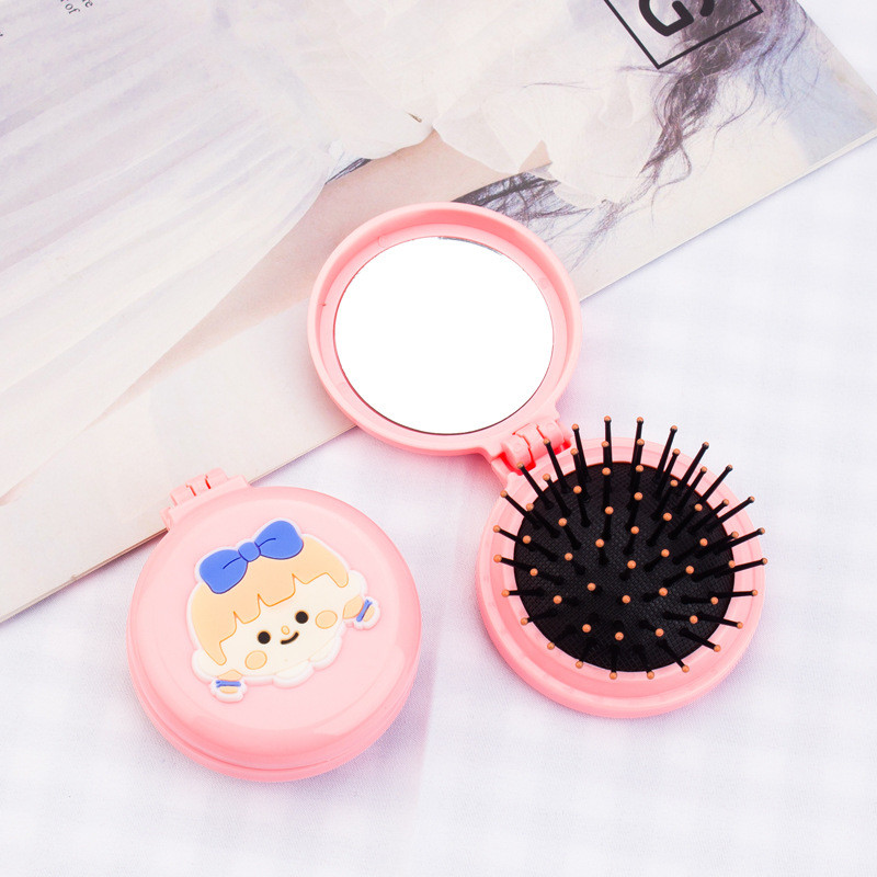 Popmaker Shop Sisir Lipat 2in1 Dengan Cermin - Gambar 2