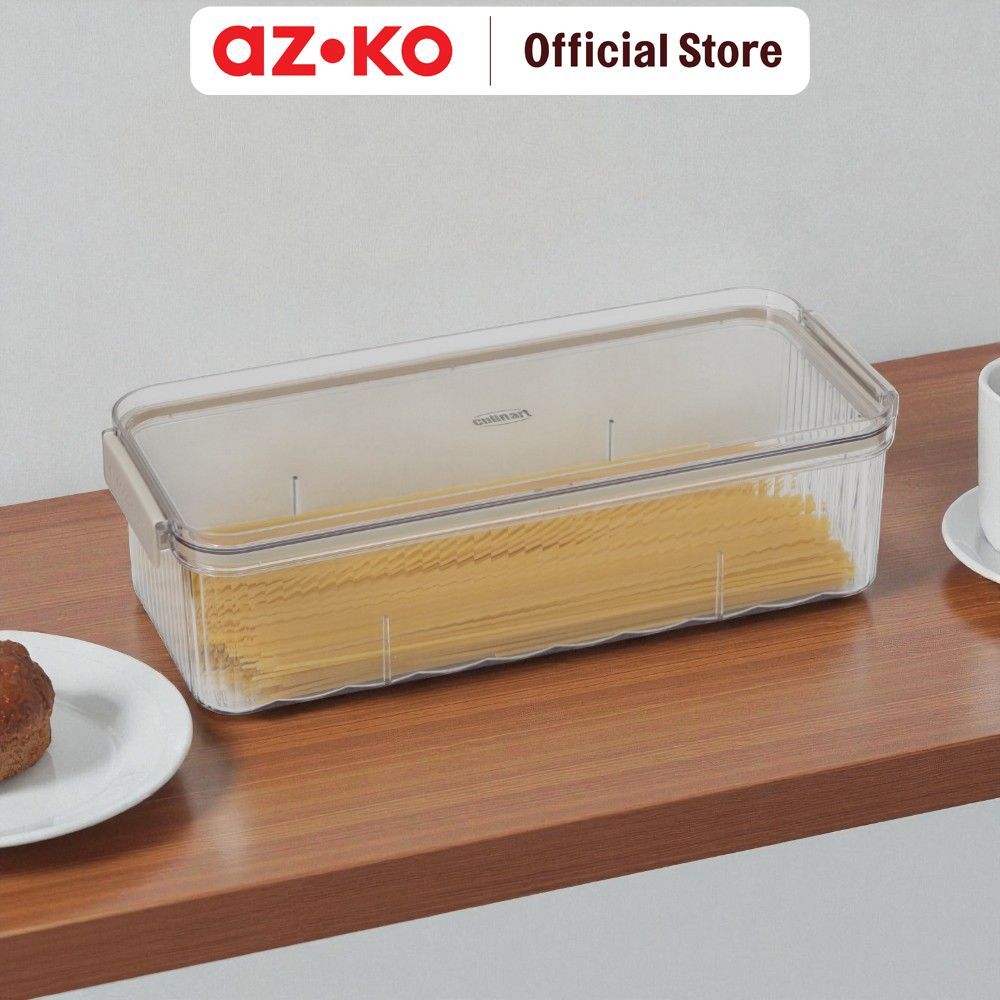 AZKO Culinart Wadah Makan Plastik 2.6 Liter Transparan Tempat Makanan Food Container Box Makanan Wadah Bekal Food Storage - Gambar 2