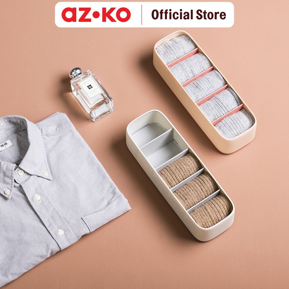 AZKO Stora Partition Organizer Meja Desk Drawer Organizer Tempat Alat Tulis Desk Storage Laci Meja - Gambar 2